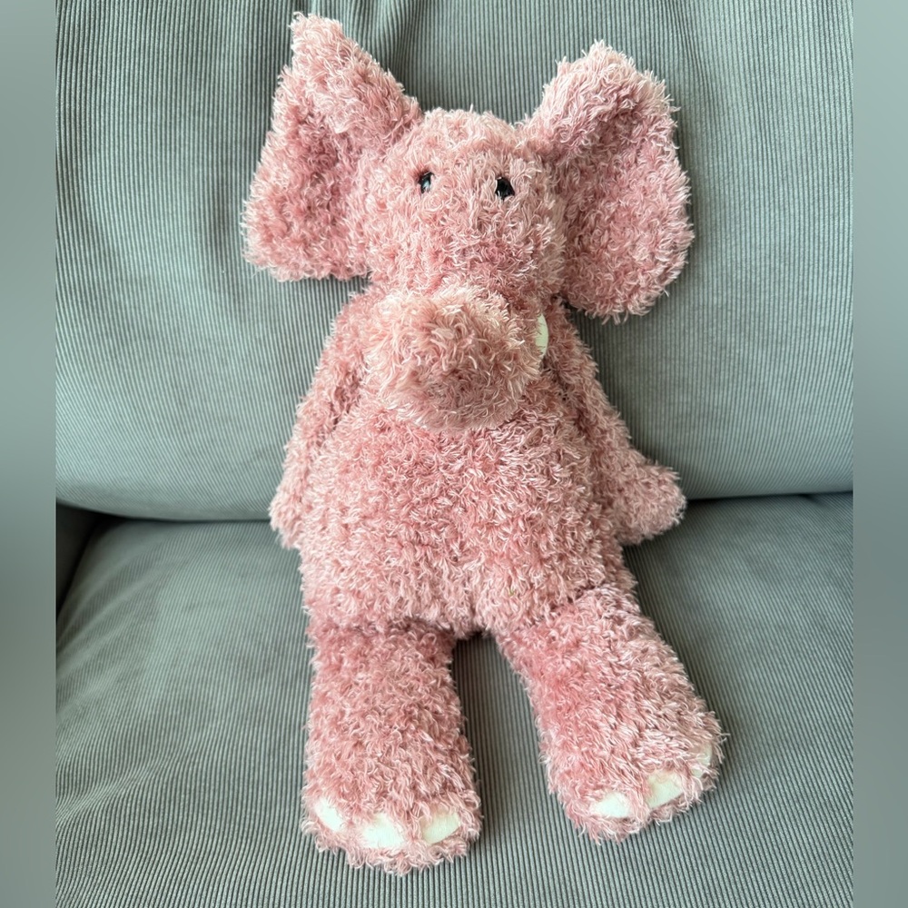 NWT *Very Rare* Vintage Jellycat London Medium Pink Junglie Elephant RETIRED - Picture 2 of 12